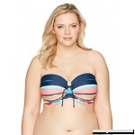 Skye Women's Plus-Size Julia Bikini Top Swimsuit Glory Navy Stripe B07J3BR74F